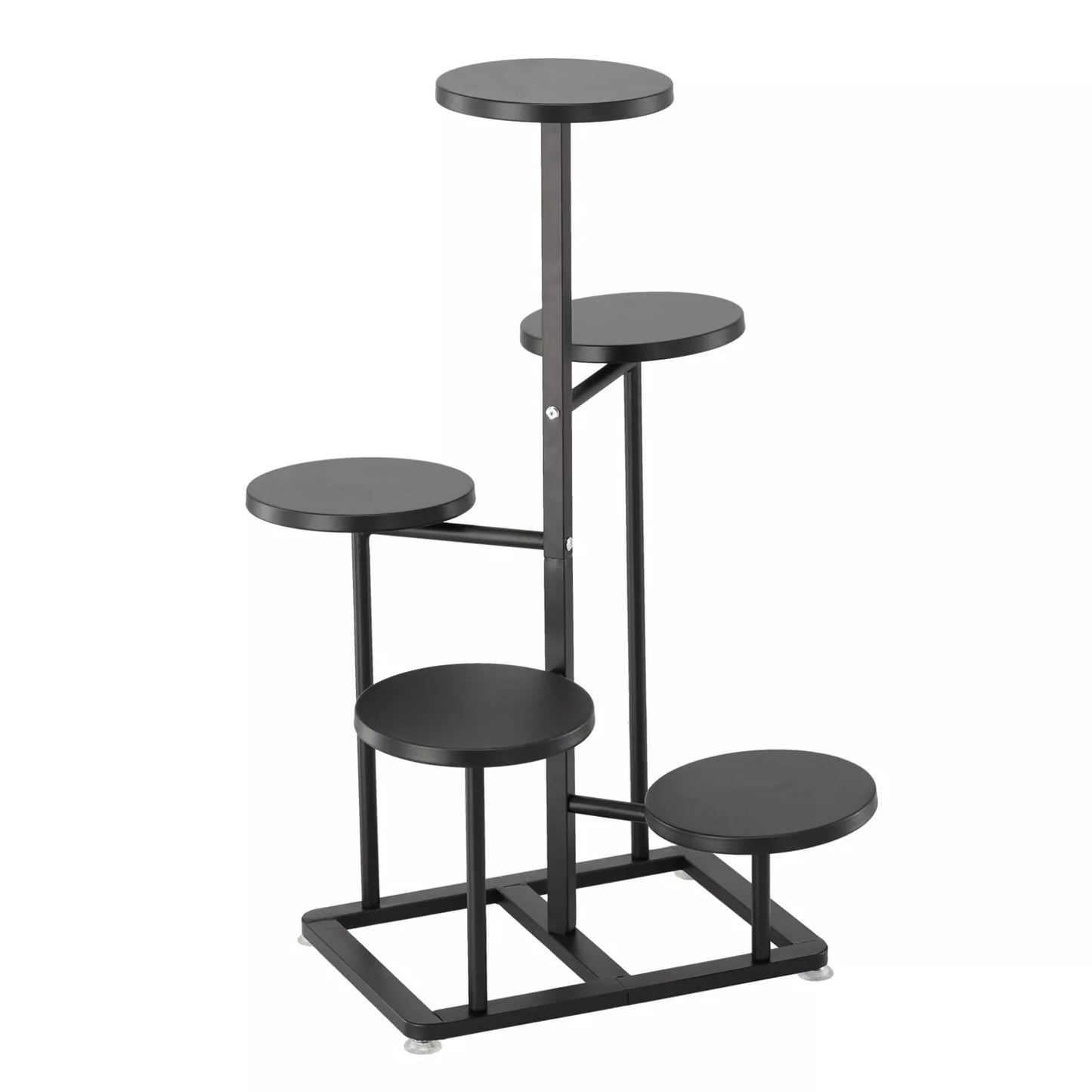 5-astmeline lillede ja taimede alus 47 × 47 × 80 cm, must