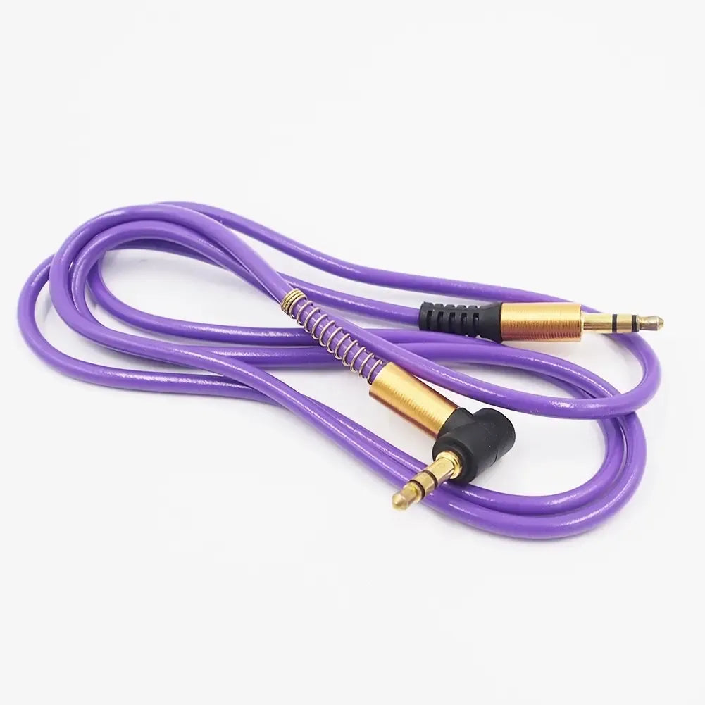 3,5 mm AUX garso laidas, 100 cm ilgio, juodos spalvos, tinkamas muzikos ir audio įrenginiams su 3,5 mm jungtimis