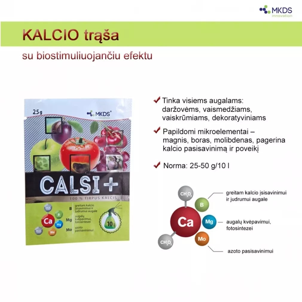 CALSI+ kaltsiumväetis mikroelementidega B, Mg, Mo, 25 g