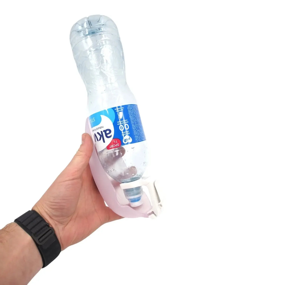 Kelioninė šunų gertuvė-dubenėlis HANDI DRINK, kompaktiška ir patogi naudoti lauke ar kelionėse su jūsų augintiniu.