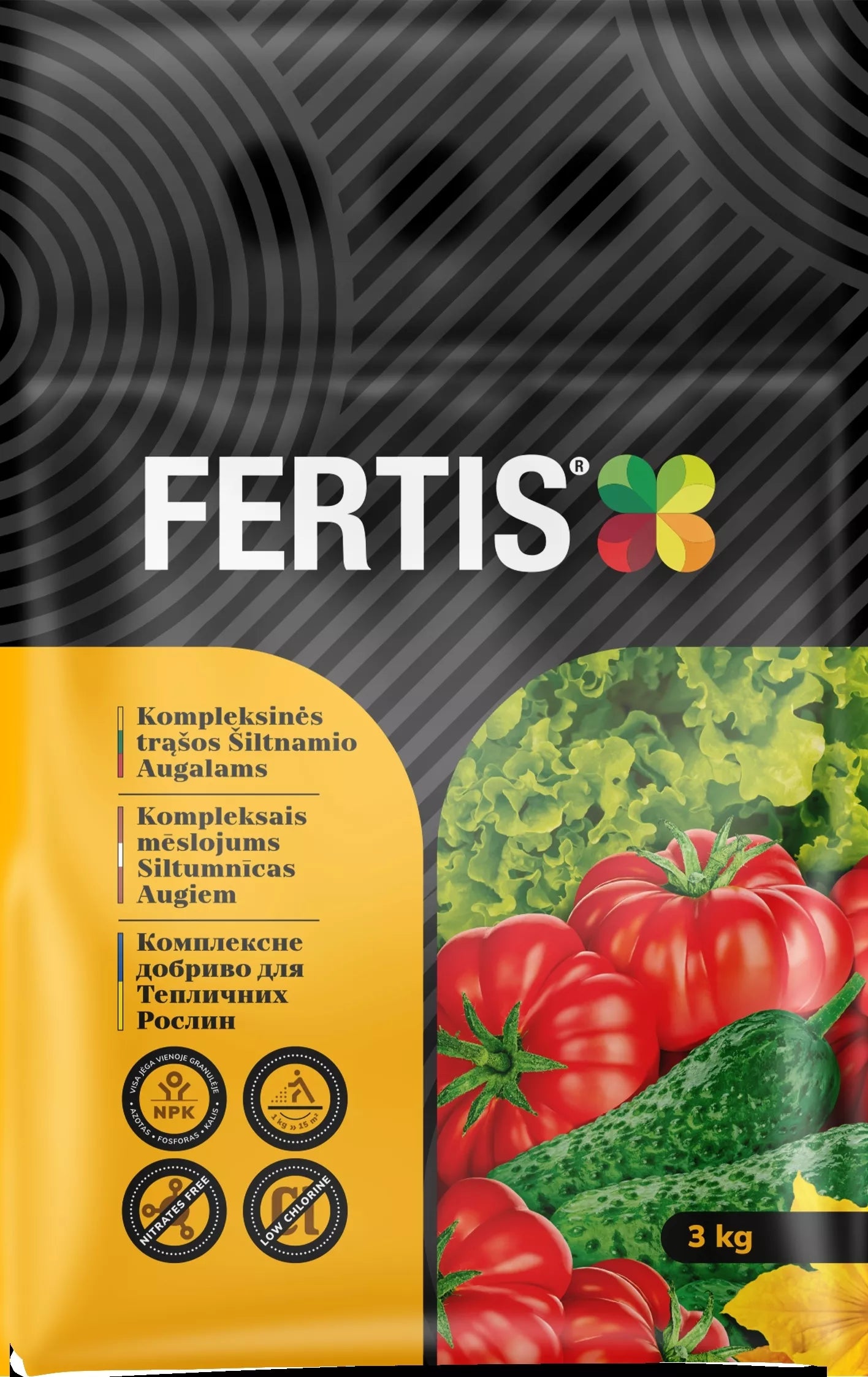 Kompleksväetis kasvuhoonetaimedele FERTIS, 3 kg