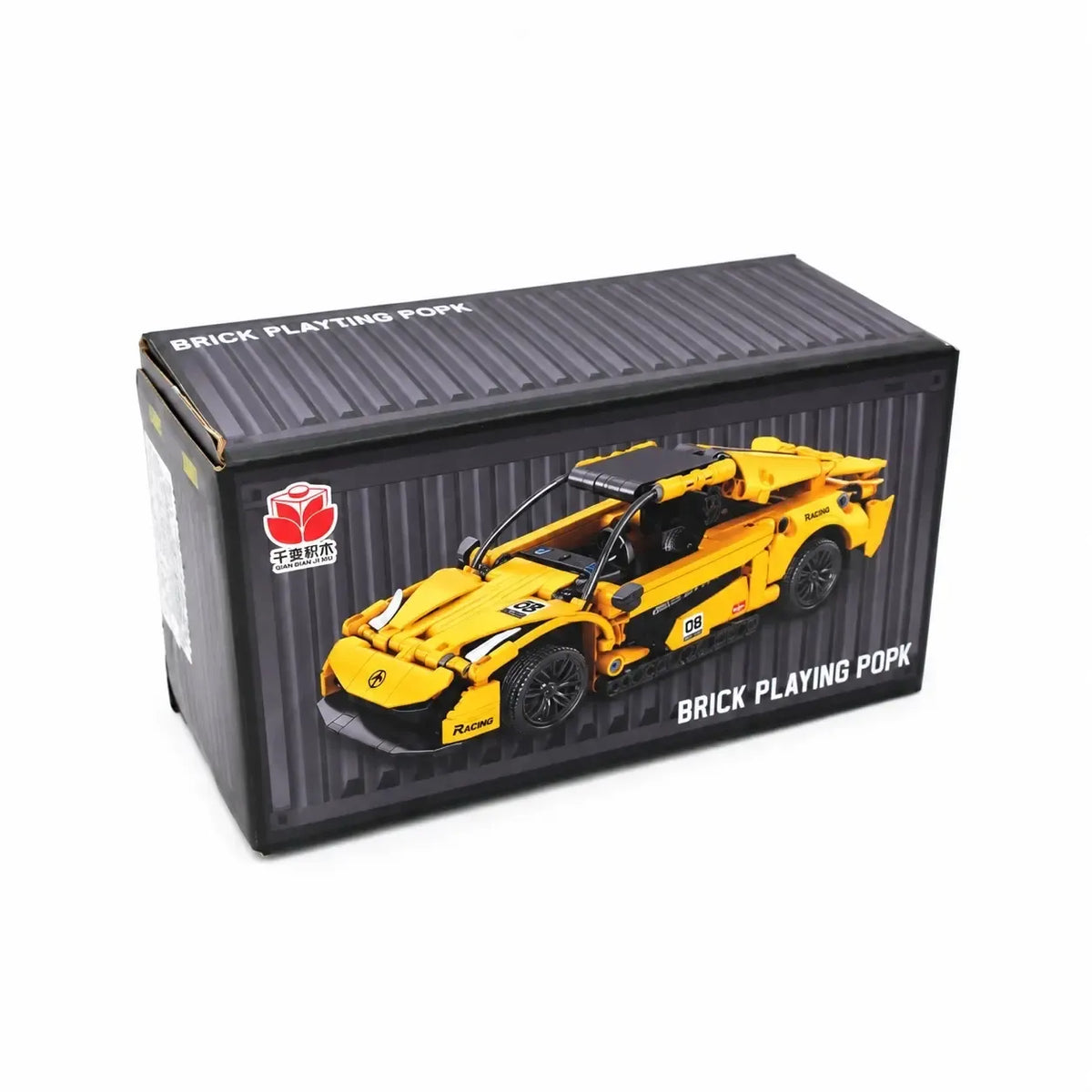 Sportinio automobilio konstruktorius konteinerio formos dėžutėje, detalus ir spalvingas žaislas vaikams, TR2387G modelis.