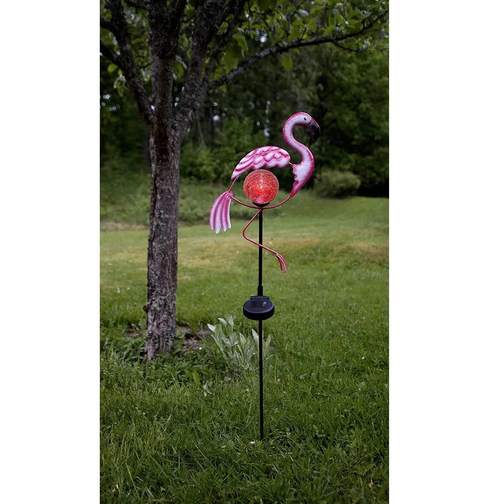 välisvalgusti LED lamp „Flamingo“ päikesepatareiga (80 cm)