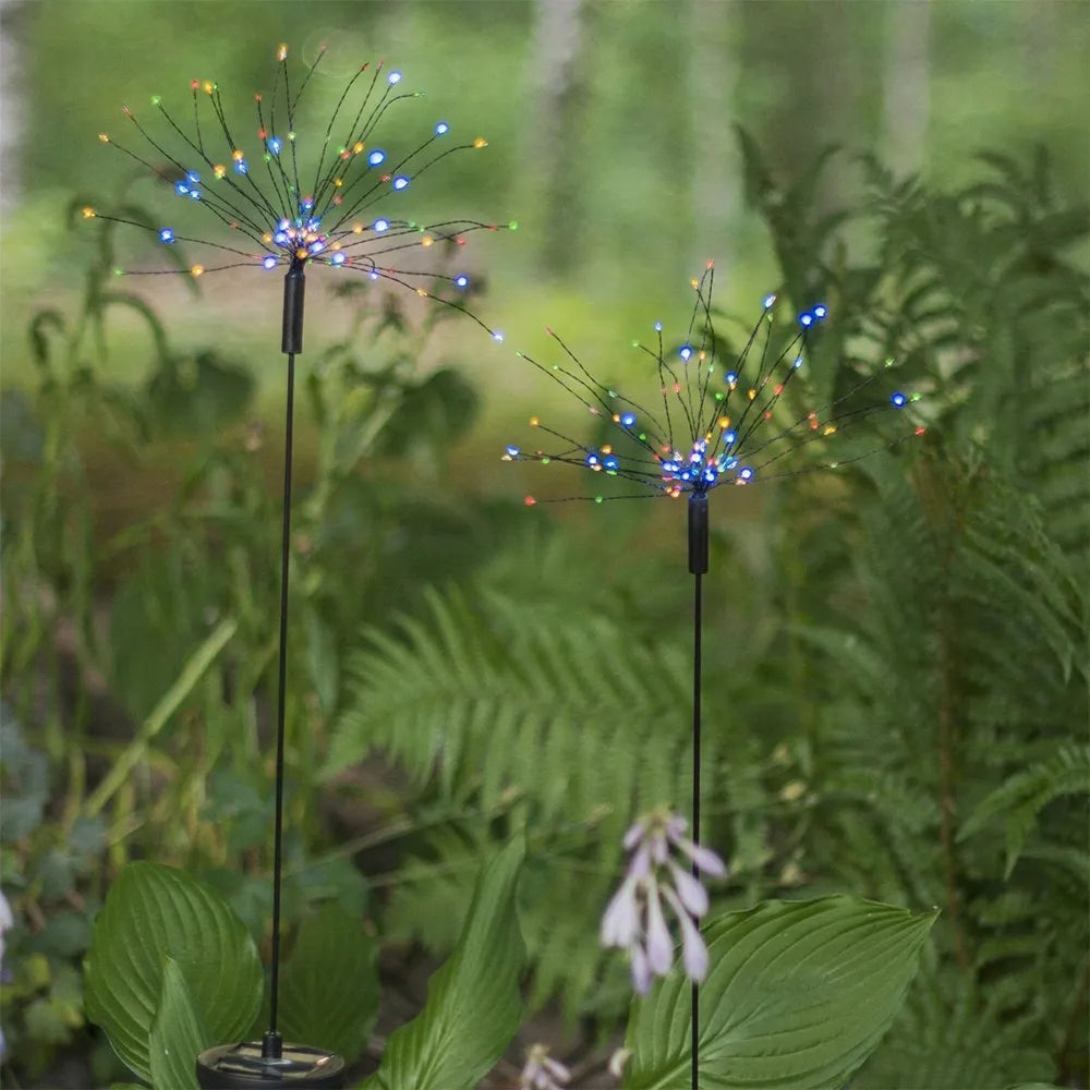 Välistingimustesse mõeldud LED-lamp „Firework“ päikesepatareiga (100 cm)