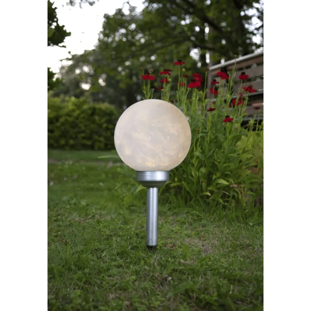 Välitingimustesse mõeldud LED aialamp „Luna“ päikesepatareiga (37 cm)