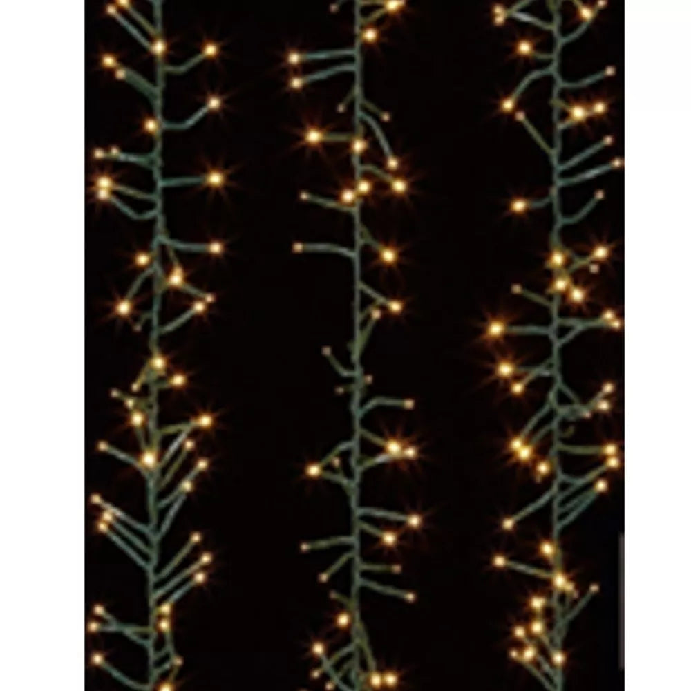 LED girlianda 400 LED, 4 m, šiltai balta