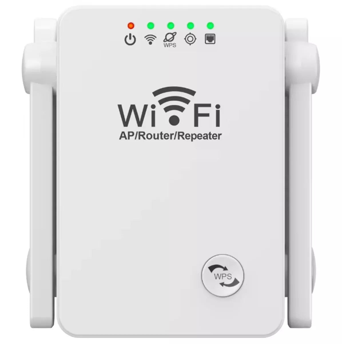 Wi-Fi signalo stiprintuvas su 4 antenomis, 300 Mbps greitis, pagerina belaidžio interneto stiprumą ir ryšį.