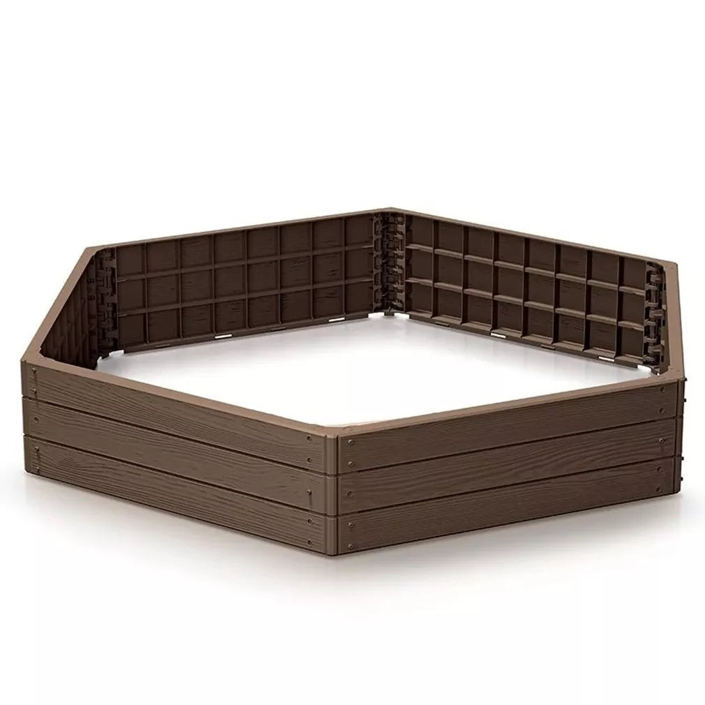 Kõrge peenrakast Base Woody 148 × 129 × 25 cm, pruun