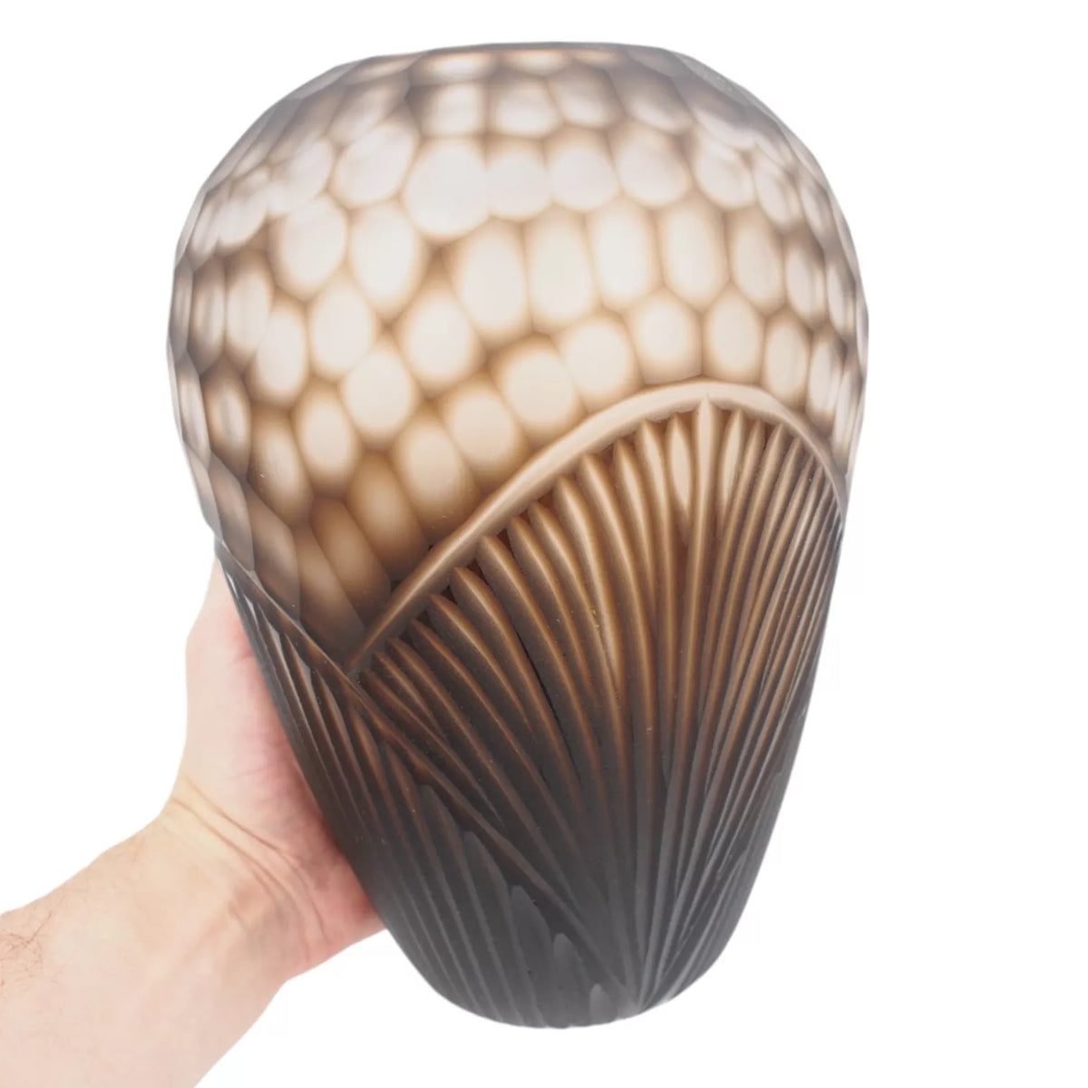 Stiklinė vaza „Forma Lumo“, 13.5 × 13.5 × 35.5 cm