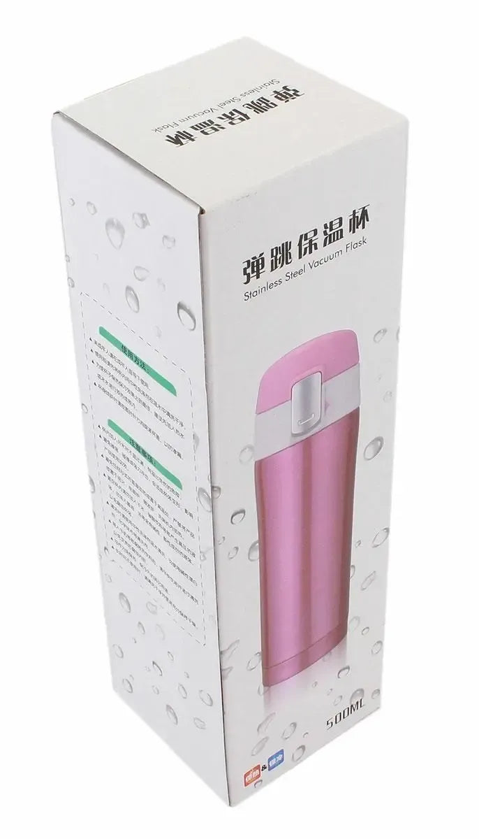 Stilingas 450 ml nerūdijanio plieno termo puodelis su matinio paviršiaus apdaila, skirtas karštoms ir šaltoms gėrimams.