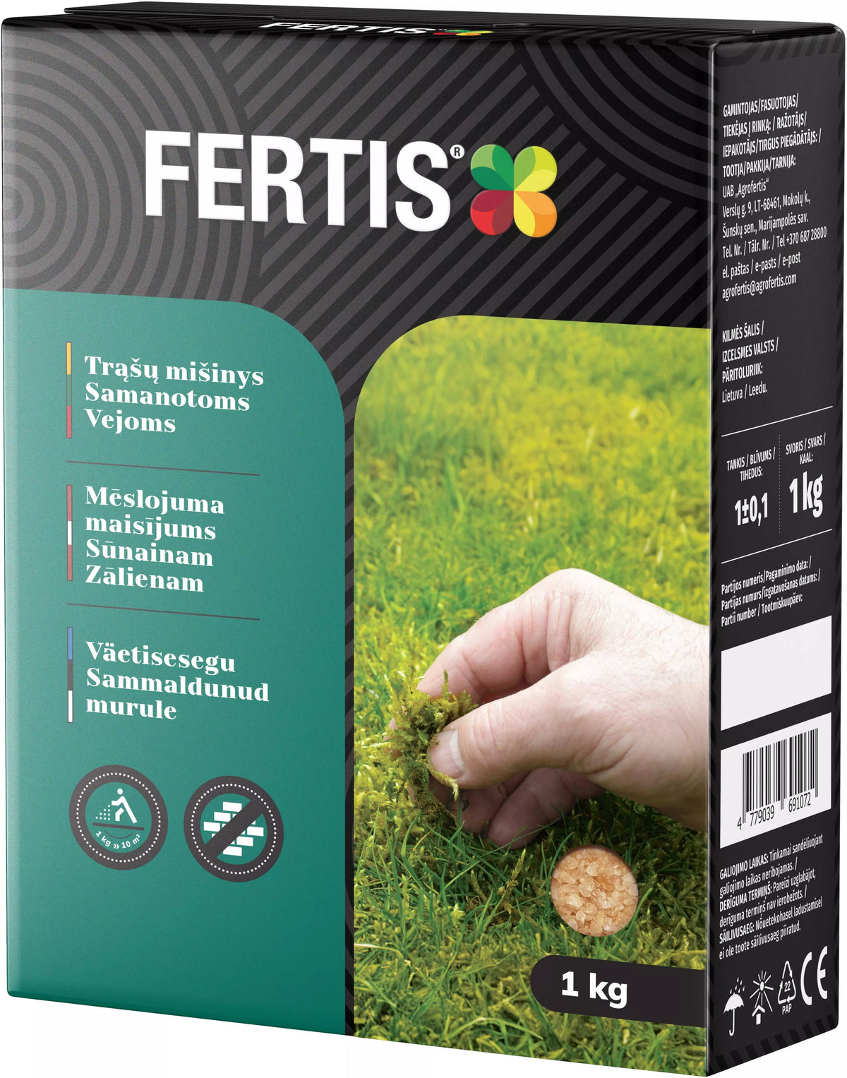 Väetisesegu samblastele murudele FERTIS, 1 kg