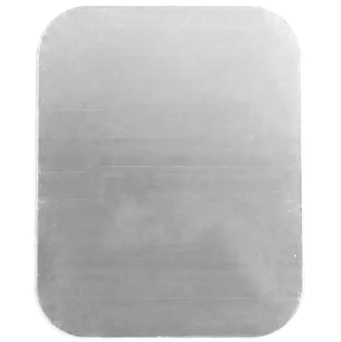 Dvi metalinės plokštelės magnetiniams laikikliams, universalus priedas, pagamintas iš tvirto metalo, skirtas magnetiniams laikikliams.