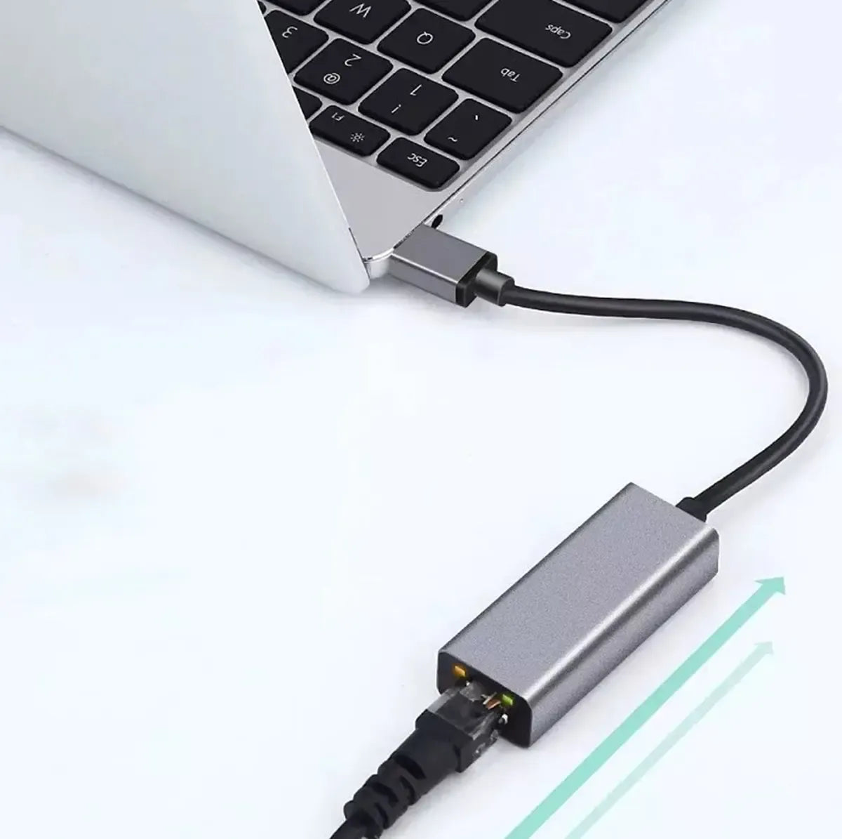 USB 3.0 tinklo plokštė su RJ45 jungtimi, 1000Mbps Ethernet adapteris, skirta kompiuteriui su greitu interneto ryšiu