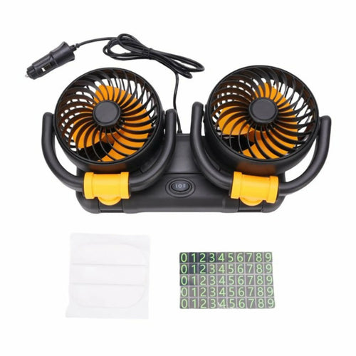 12 V kahekordne auto ventilaator