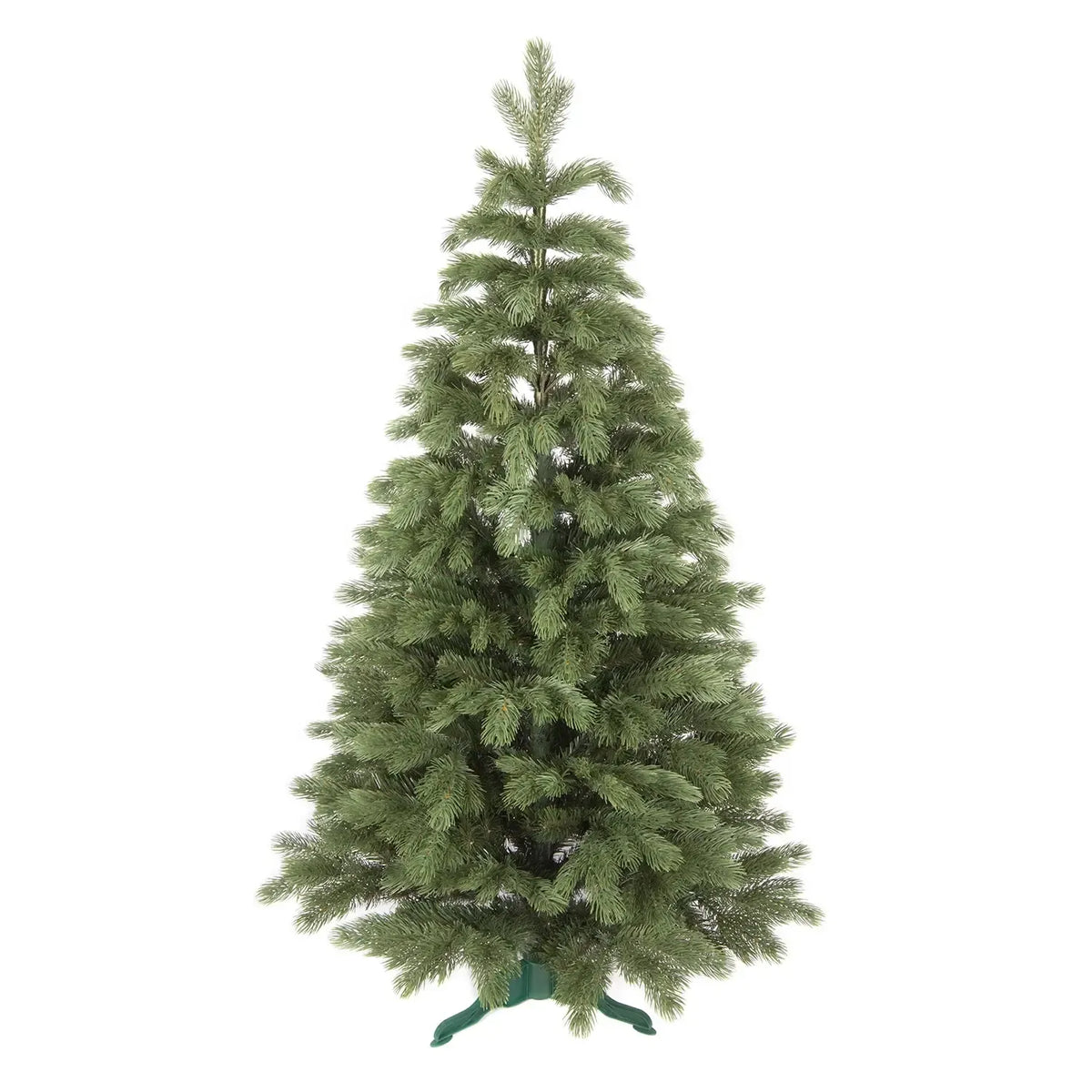 Himalajinė dirbtinė Kalėdų eglutė Sosna Himalajska Exclusive, 150 cm aukščio su žaliais šakomis ir adatų tekstūra.