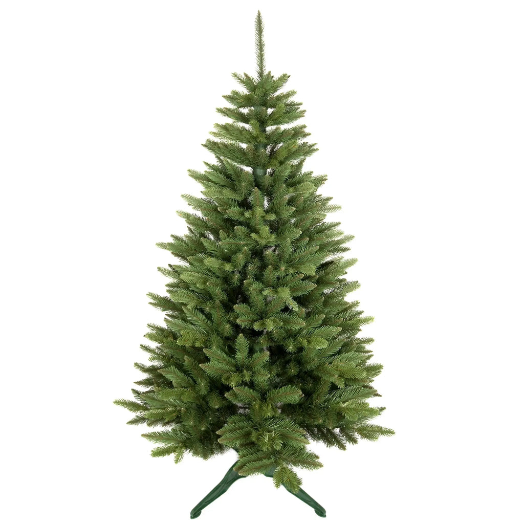 Dirbtinė Kalėdų eglutė Bergamo Premium, 180 cm, žalia ir tanki, su dirbtiniais adatų, dekoratyvi ir tvirta.
