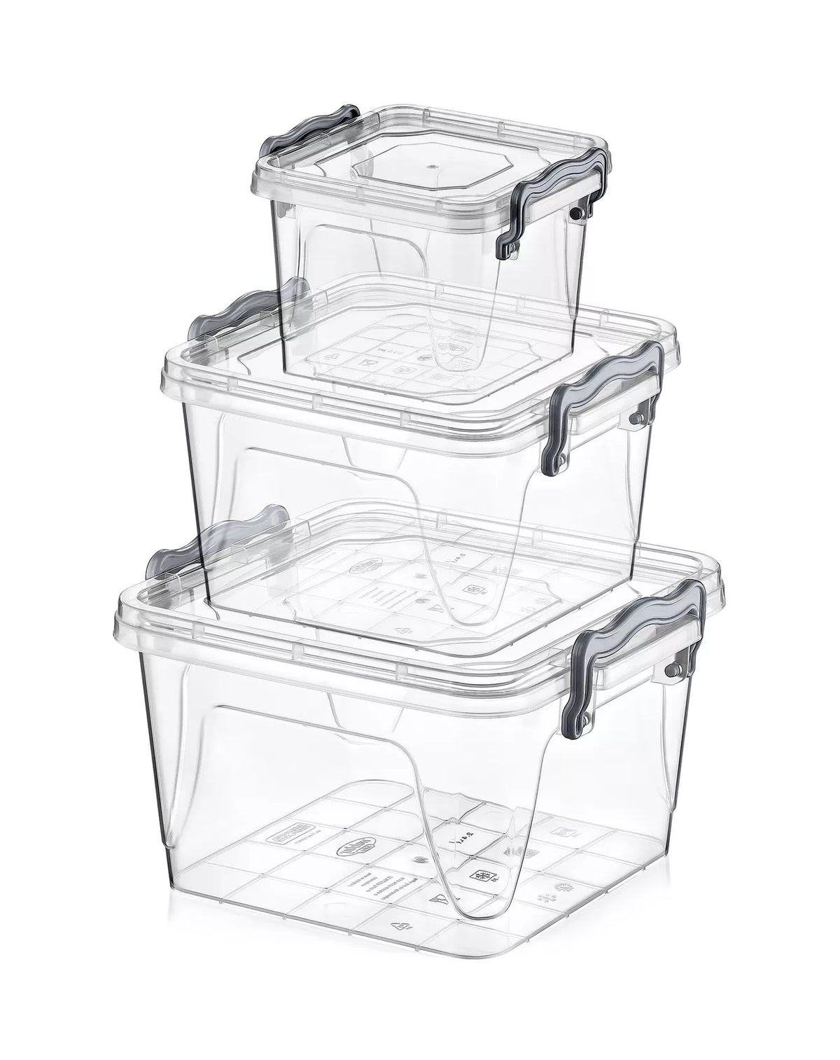 3 dalių kvadratinių dėžučių rinkinys Multi Box