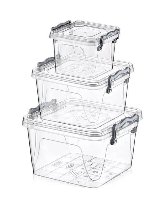 3 dalių kvadratinių dėžučių rinkinys Multi Box