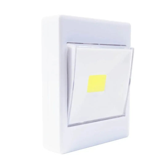 Belaidis 3W COB LED šviestuvas su magnetais, baltas, su įmontuotu magnetu ir reguliuojamu apšvietimu.