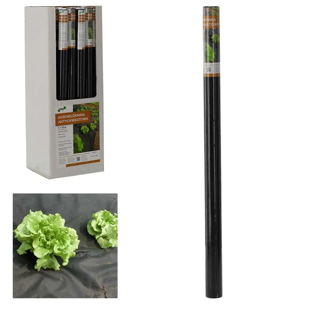 Umbrohutõrje agrokiud 1 x 10 m, must, 50 g/m²