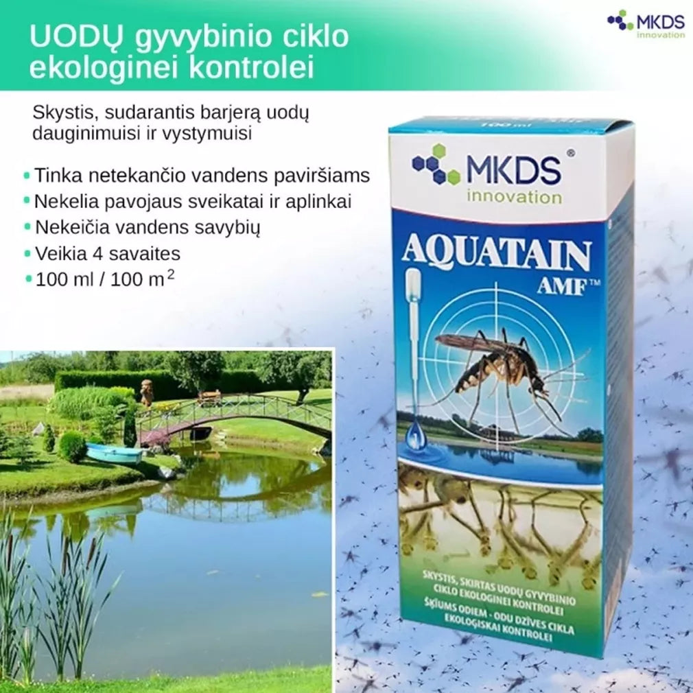 Aquatain AMF vedelik tiikidele sääskede ja kihulaste vastu, 100 ml
