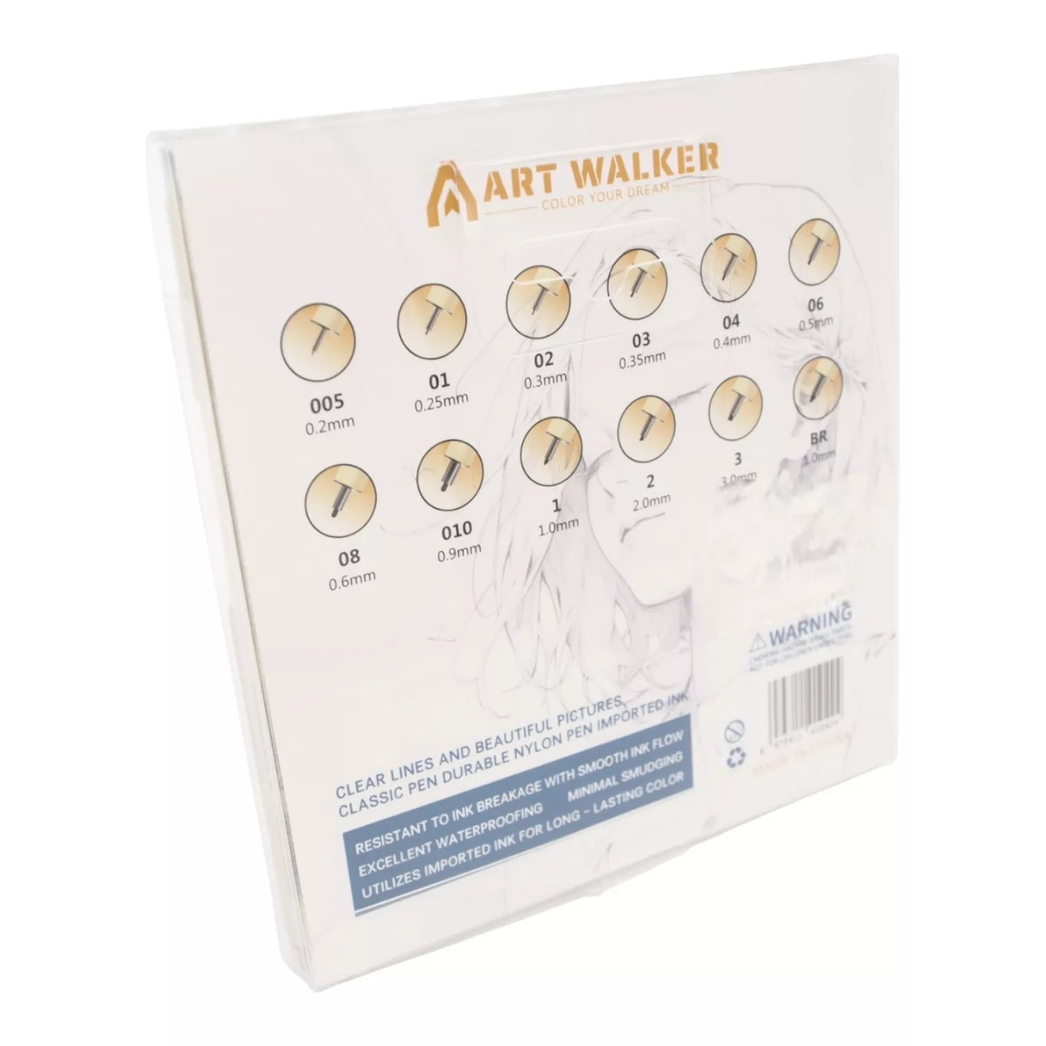 „Art Walker Drafting Pen“ techninių rašiklių rinkinys 12 vnt.