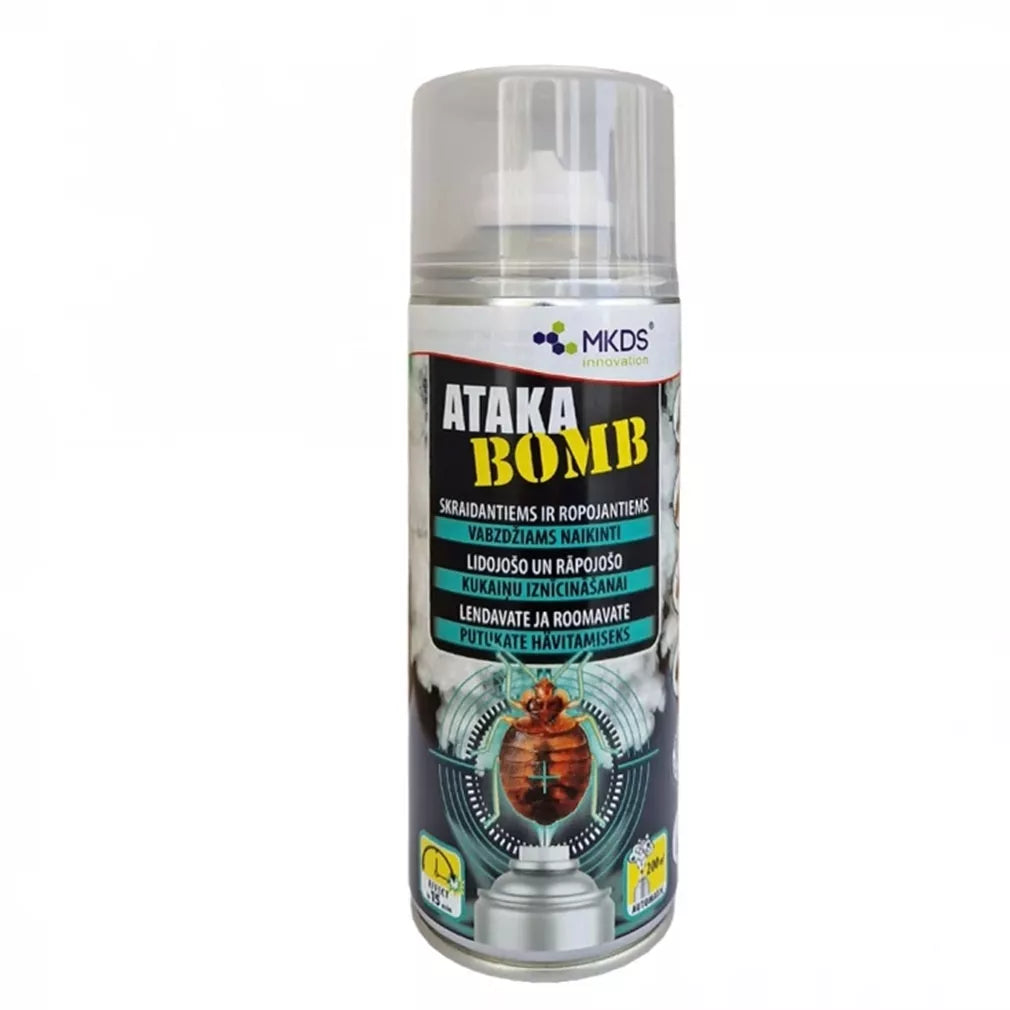 Ataka BOMB insektitsiid lendavatele ja roomavatele putukatele, 400 ml