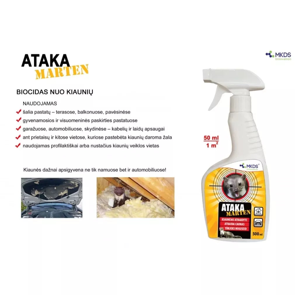 Ataka Marten nugis näriliste vastu, 500 ml