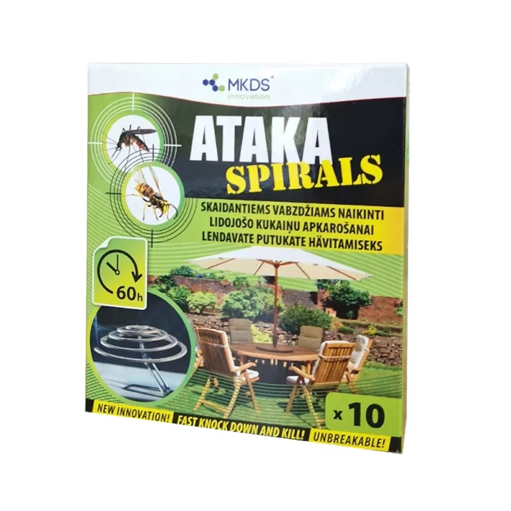 Ataka spiraalid sääsetõrje insektitsiid, 10 tk