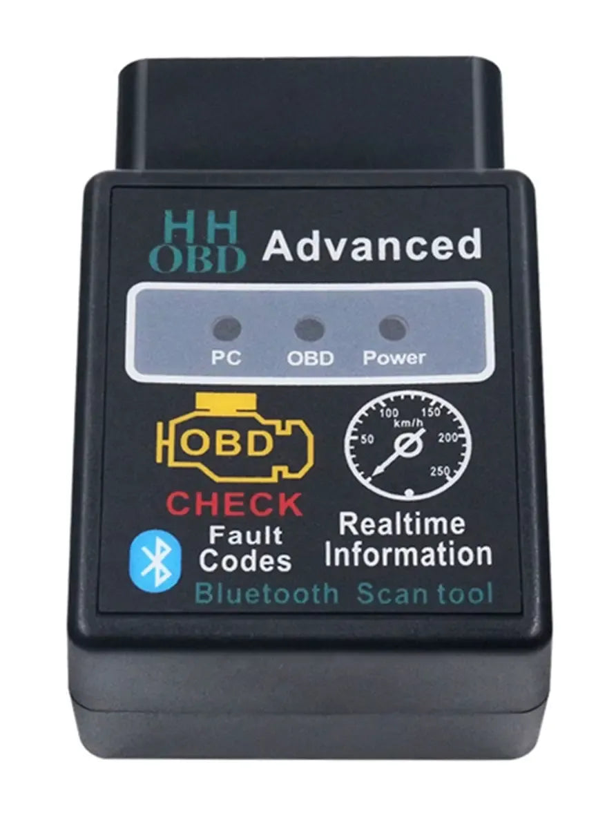 Bluetooth OBD2 automobilių diagnostikos skaitytuvas ELM327, skirtas automobilių klaidų tikrinimui ir diagnostikai.
