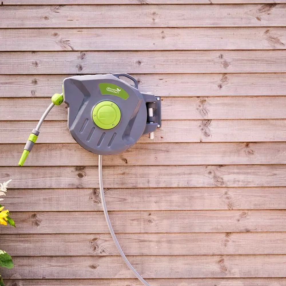 Automaatne vooliku rull koos hoidjaga – 20 m (seinakinnitus)