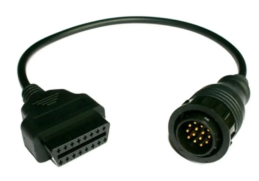 Automobilinis OBD II adapteris Mercedes-Benz Sprinter ir VW LT su 14 kontaktų jungtimi, tinka diagnostikai ir remontui.