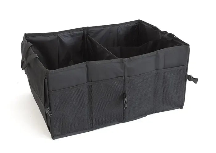 Automobilio bagažinės organizatorius Smart Trunk Organizer, patogus ir tvarkingas automobilio daiktų laikymas.