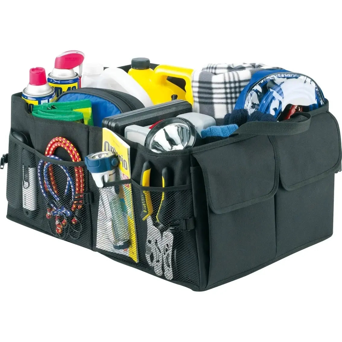 Automobilio bagažinės krepšys organizatorius Smart Trunk Organizer, patogus ir tvarkingas bagažinės daiktų laikymas.