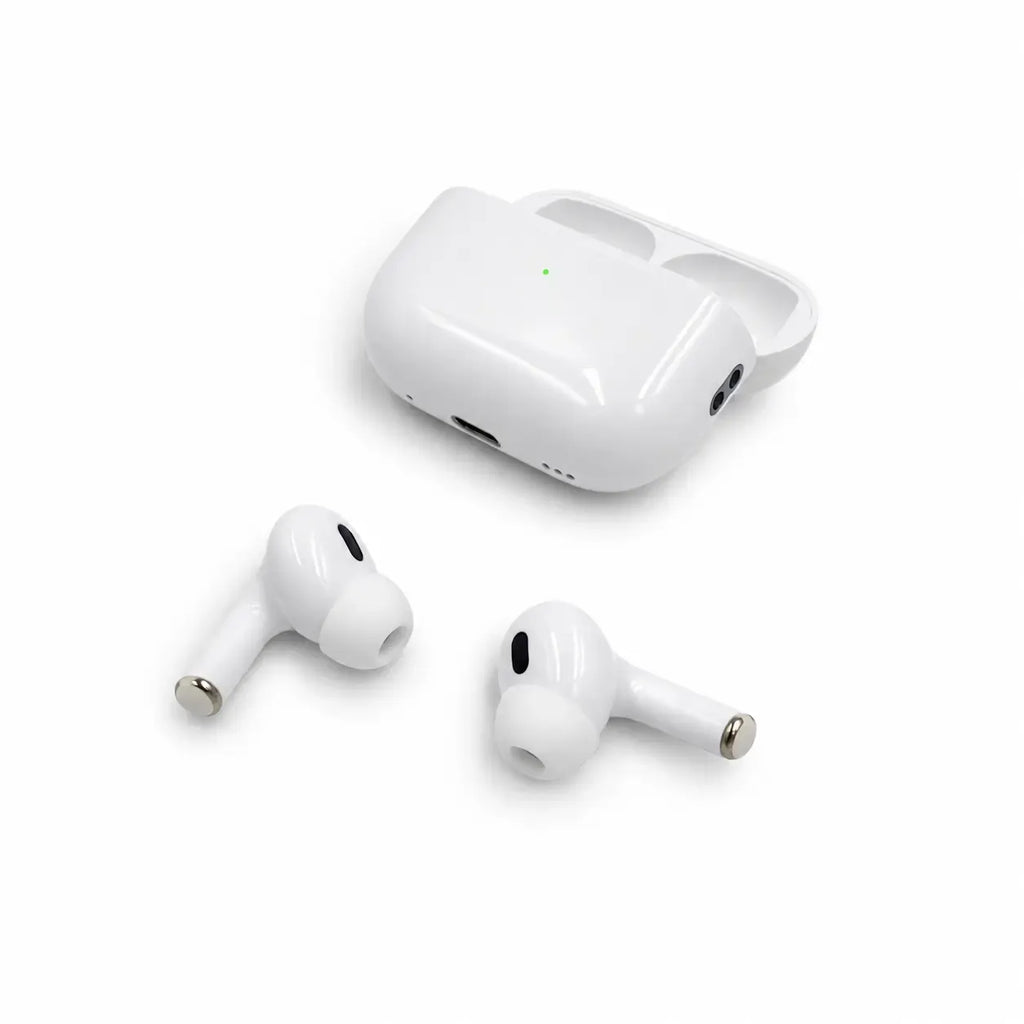 Belaidės Bluetooth ausinės TR2474 su patogiu dėklu ir mikrofonu, juodos spalvos, ergonomiškas dizainas.