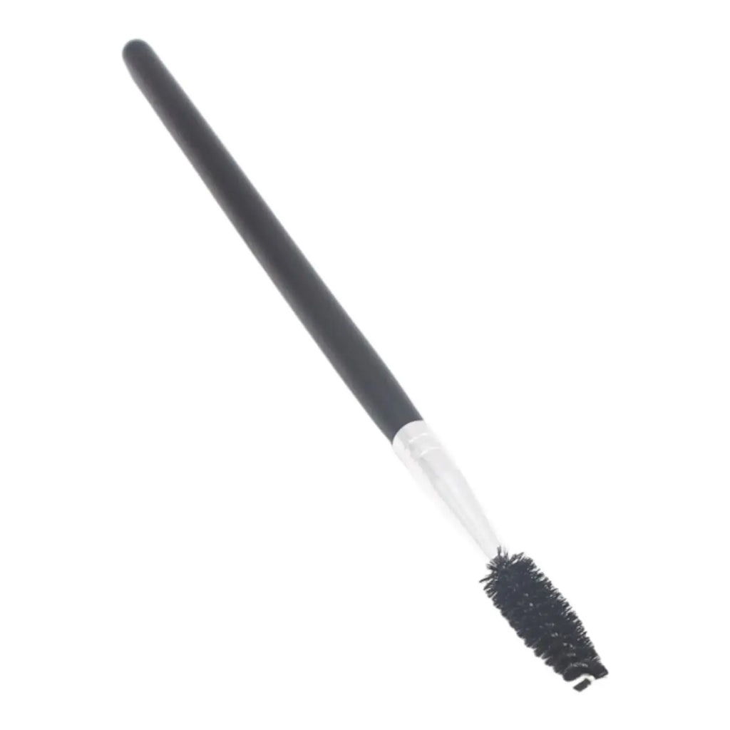 Blakstienų ir antakių šepetėlis spoolie, 19,5 cm ilgio, naudojamas blakstienų ir antakių formavimui ir išskirstymui.