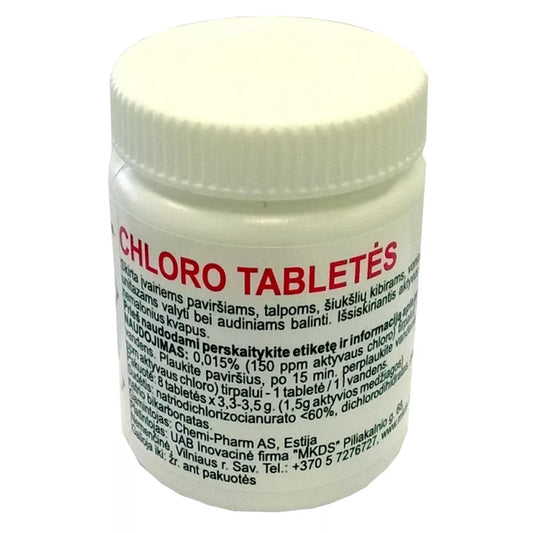 Chloro tabletės, 8 vnt.