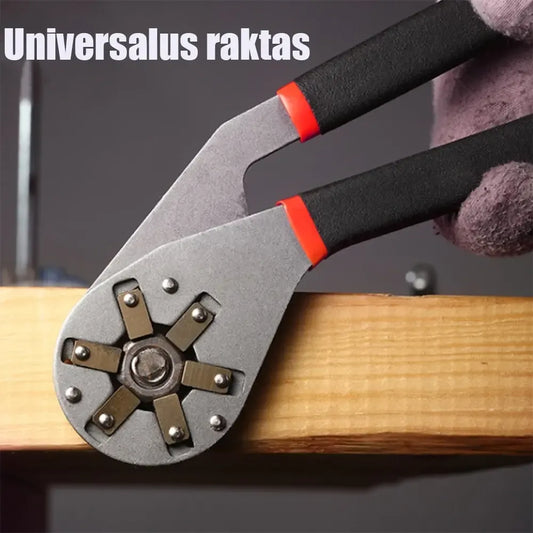 Daugiafunkcinis universalus sukamasis raktas 11-20 mm, metalo įrankis, naudojamas įvairioms veržlėms ir veržliarakčiams.