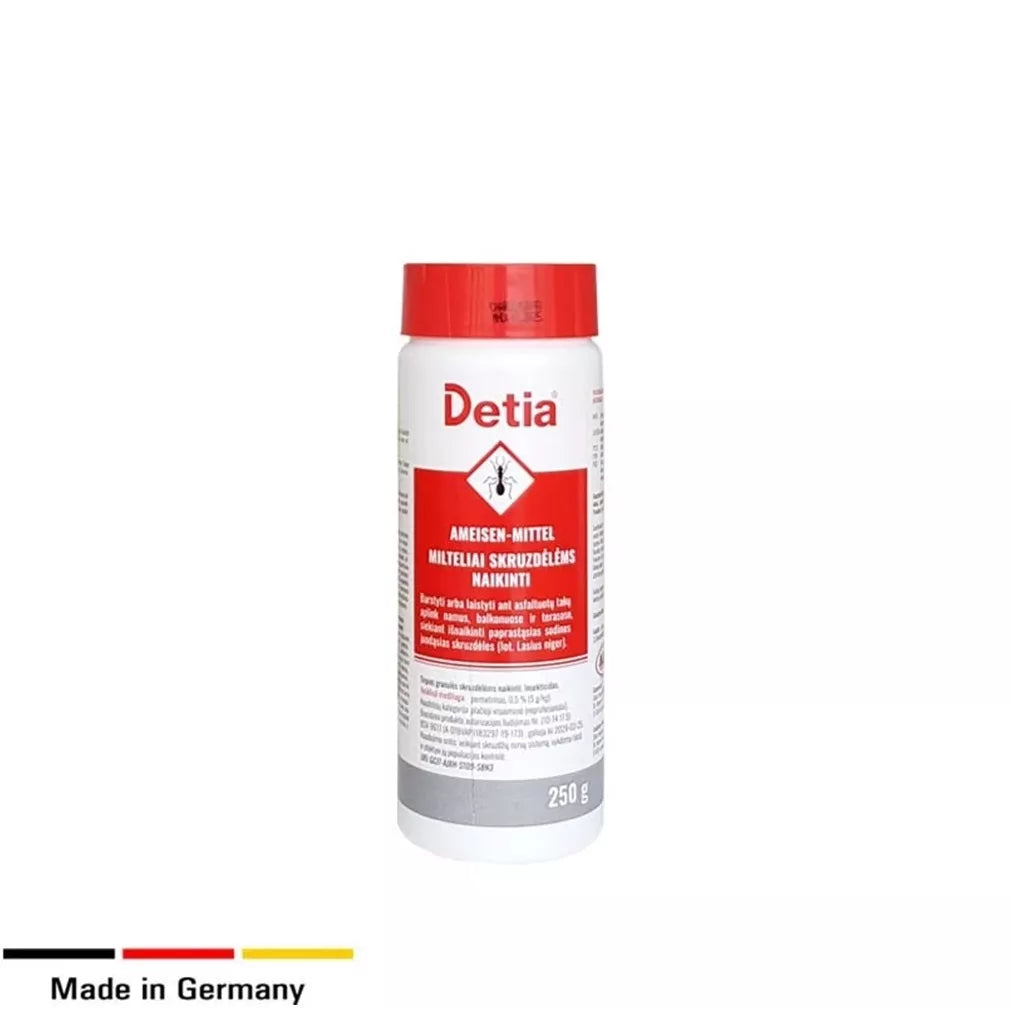 DETIA pulber sipelgate tõrjeks, 250 g