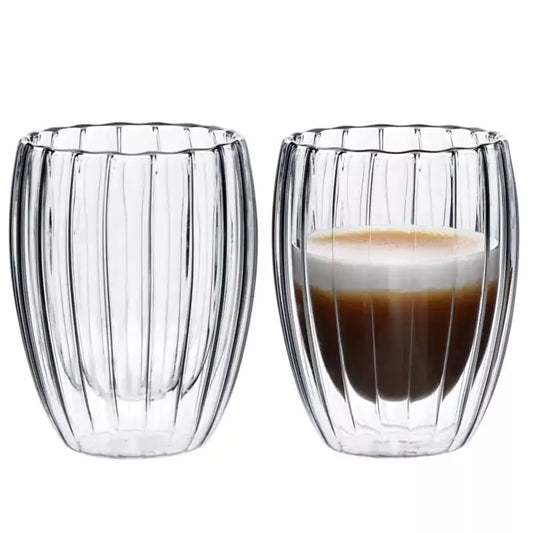 Dvigubo stiklo puodelis 350ML.
