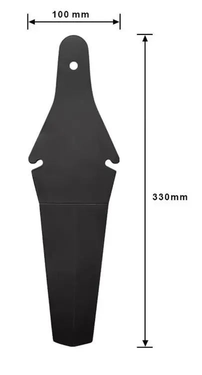 Tvirtas juodas universalus dviračio purvasaugis Enduro, apsaugo nuo purvo ir vandens, tinka įvairiems dviračiams.