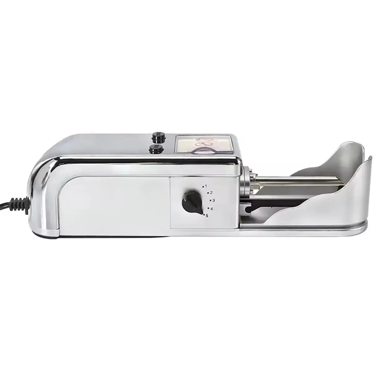 Elektrinė cigarečių pildymo mašinėlė su 5 tankio lygiais, patogi ir naudinga rūkaliams, skirta greitam ir patogiam įpylimui.