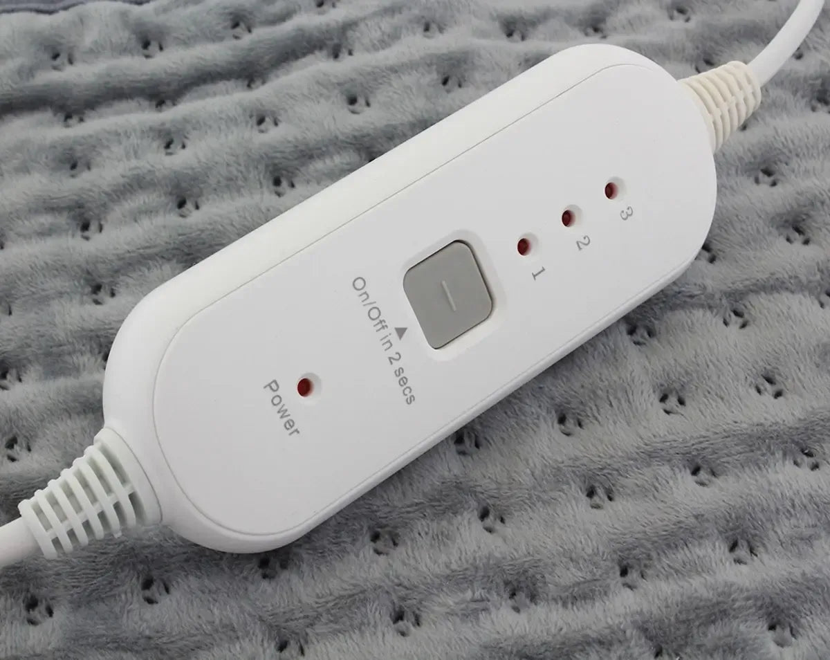 Elektrinė šildymo pagalvė 100W su nuotoliniu pultu, šilumos reguliavimas ir patogus naudojimas, minkšta ir šilta.