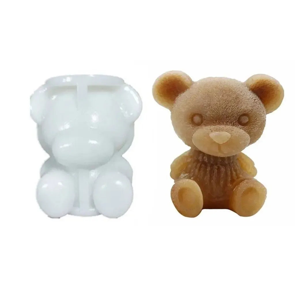 Silikoninė ledukų forma „Bear“ su meškiuko formos ledukų formos, skirta šaldyti gėrimams ir desertams.