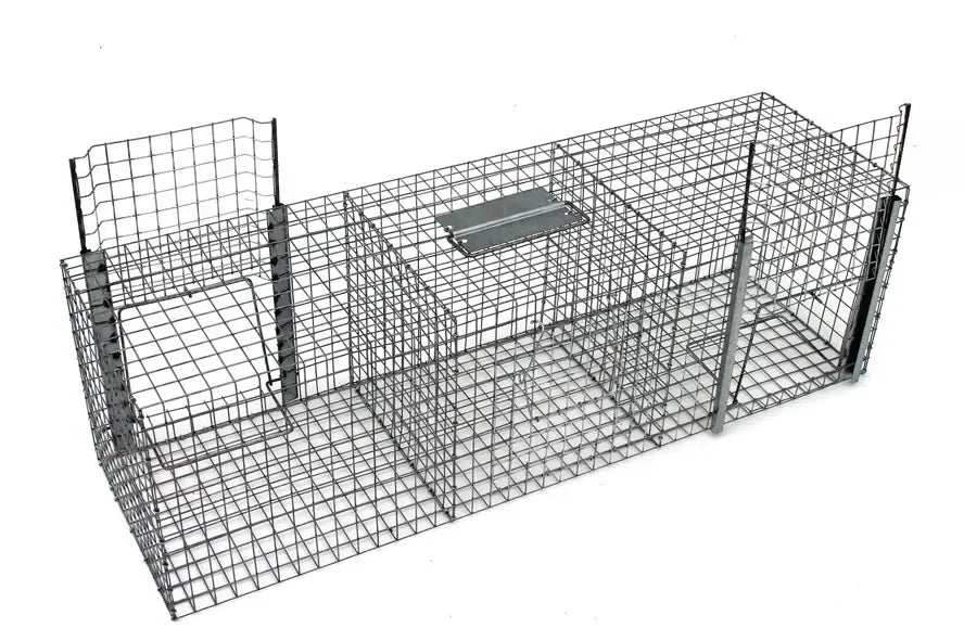 Kahe sissepääsuga eluspüünis lindudele ja väikeloomadele – 102 × 30 × 30 cm