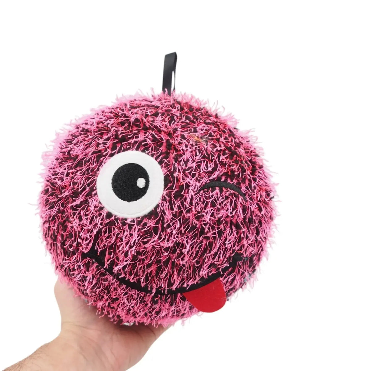 Pliušinis pripučiamas kamuolys su šypsenėle, 20 cm, minkštas ir spalvingas žaislas vaikams.