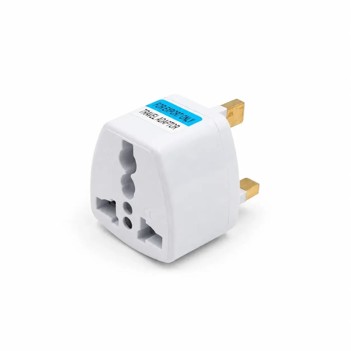 Kelioninis elektros lizdo adapteris UK į EU, TR2479A, kompaktiškas ir patogus naudoti keliaujant Europoje.