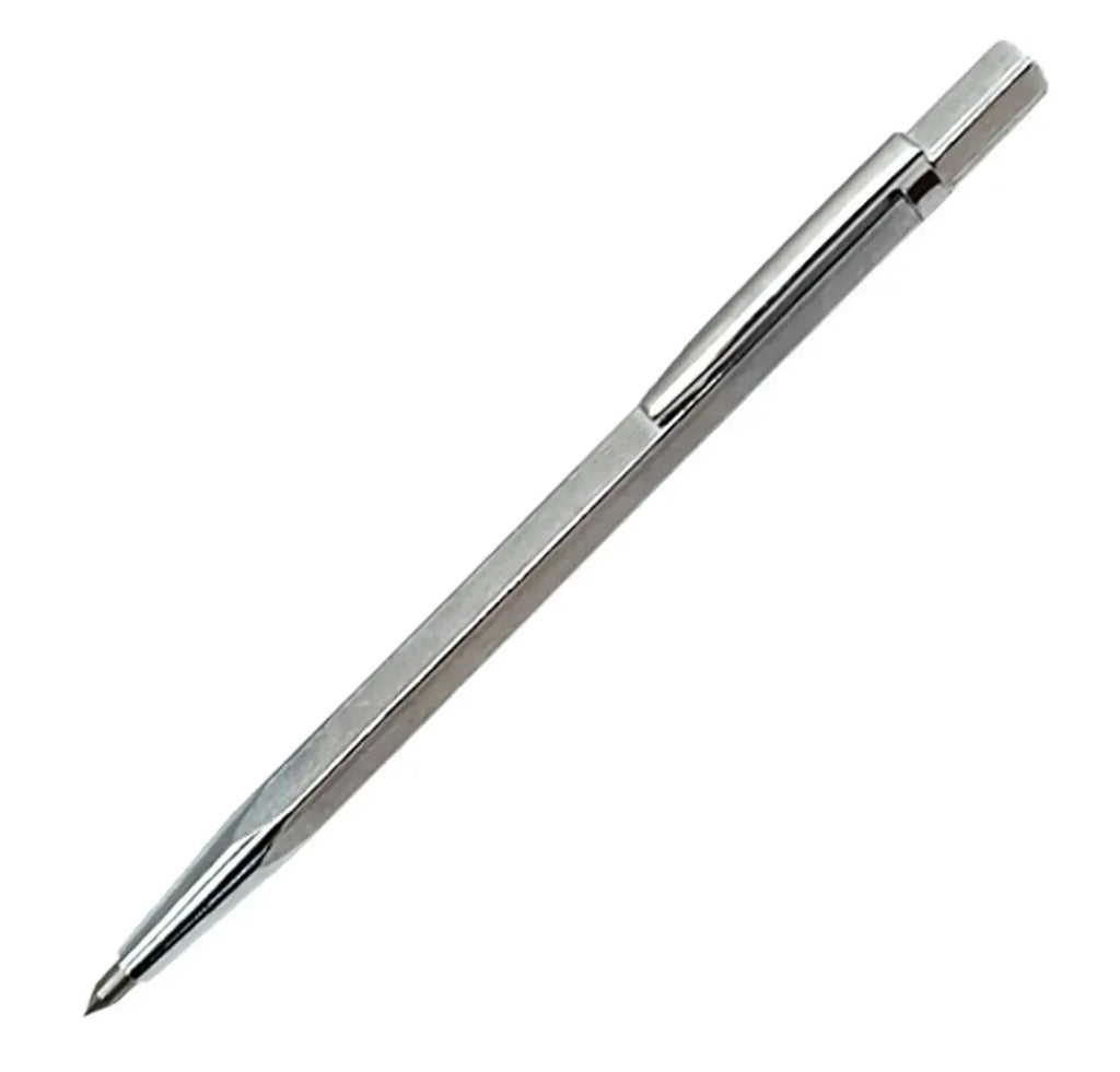 Keramikos brėžtukas 140 mm, tiksli priemonė darbui su glazūra ir metalu, matomas su aštriu pjovimo kraštu ir plastikiniu rankena