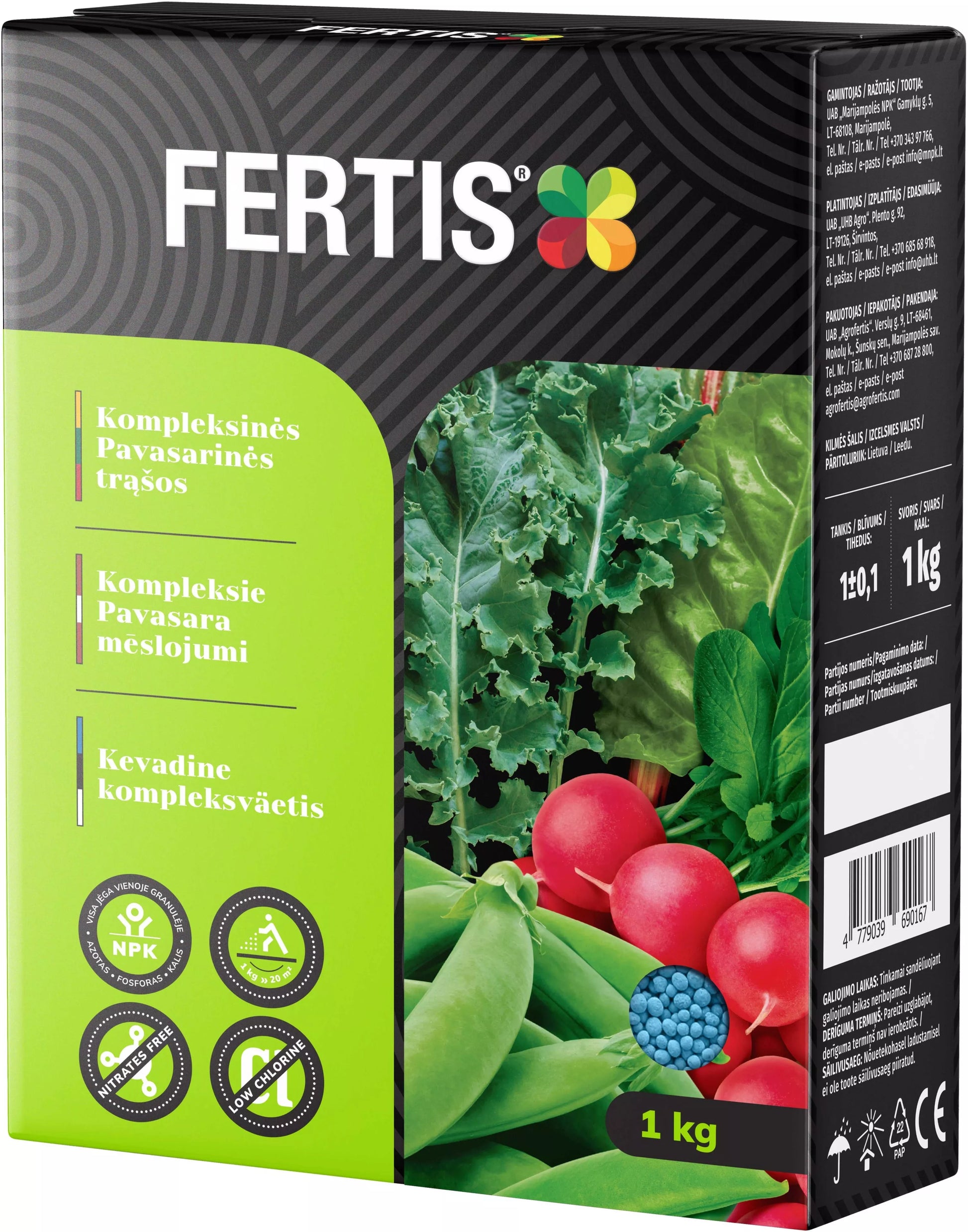 Kompleksväetis FERTIS kevadiseks kasutamiseks, 1 kg