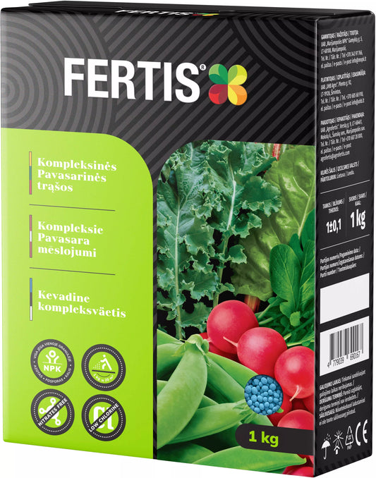 Kompleksväetis FERTIS kevadiseks kasutamiseks, 1 kg